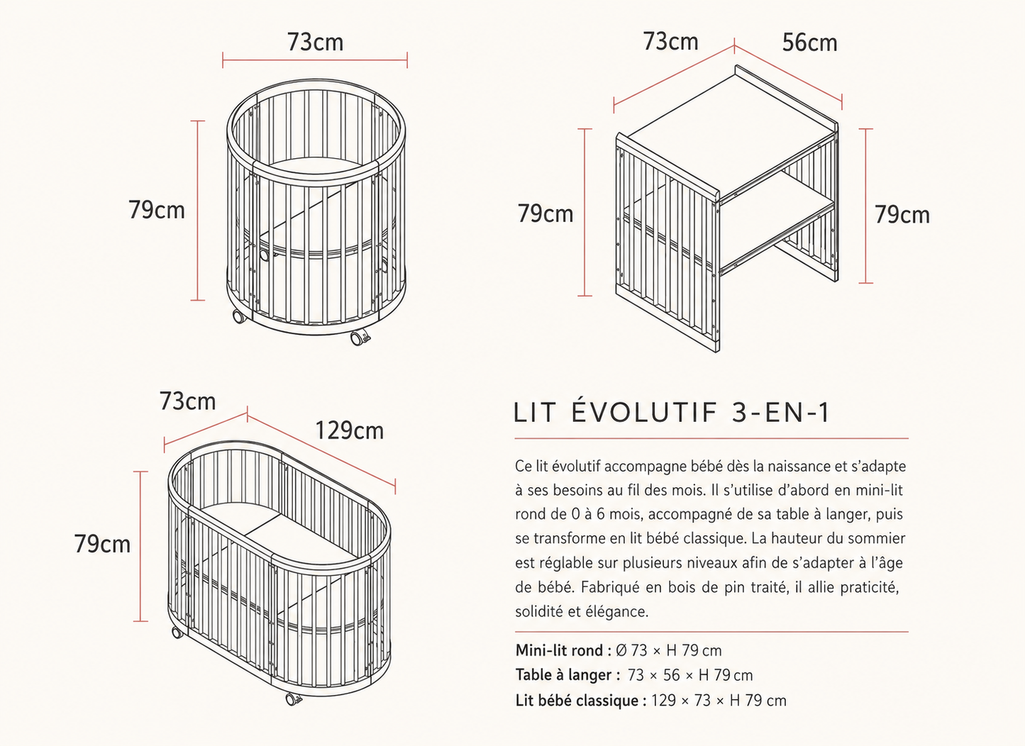 Lit évolutif 3-1