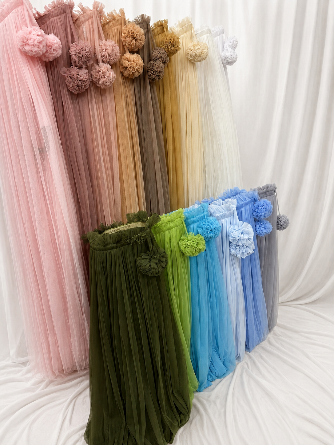Ciel de lit bébé"Pompons"
